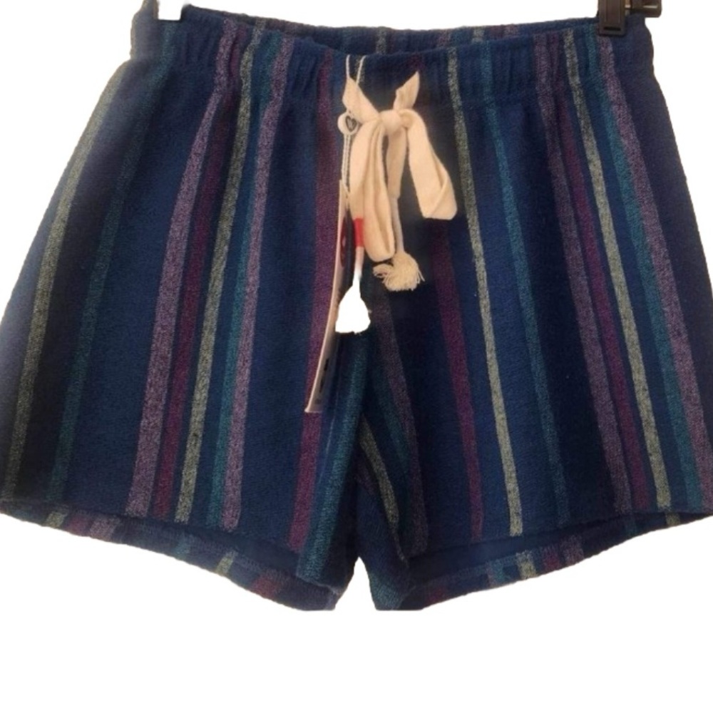 Wildfox Sambra Stripe Carter Women’s Blue Shorts Size Small